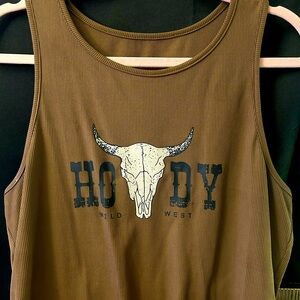 Cute Brown Tank Top